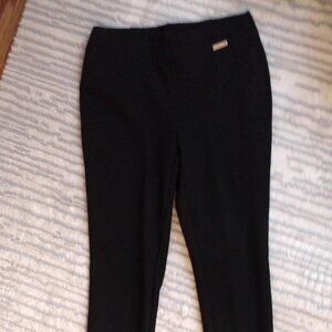 RAFAELLA BLACK PULL ON PANT W/SIDE SLIT HEM SIZE S